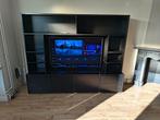 woood tv meubel zwart, Ophalen of Verzenden, Gebruikt, 25 tot 50 cm, Minder dan 100 cm