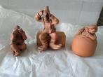 Keramieke beeldjes (3x) in een koop, Ophalen, Zo goed als nieuw, Mens