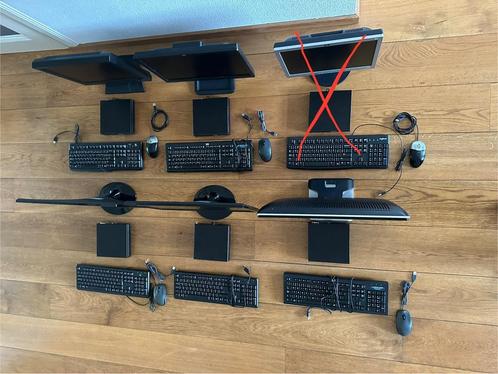 5x Dell optiplex 3040 mini + monitor keyboard muis, Computers en Software, Desktop Pc's, Zo goed als nieuw, SSD, Met videokaart