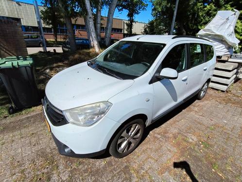 Dacia Lodgy 1.2 TCE 85KW Stepway 2013 Wit, Auto's, Dacia, Particulier, Lodgy, Airbags, Airconditioning, Bluetooth, Centrale vergrendeling