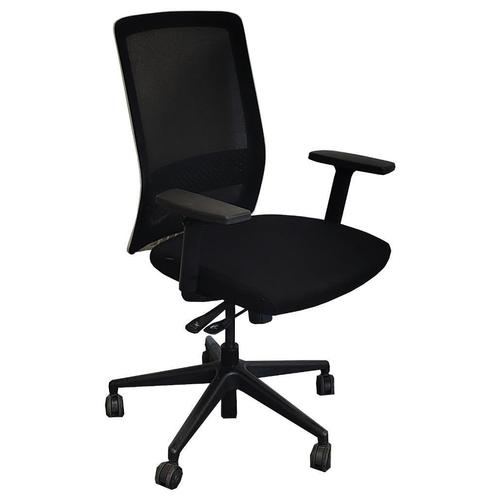Bestuhl S10 Netweave Bureaustoel Zwart Wit, Huis en Inrichting, Bureaustoelen, Gebruikt, Bureaustoel, Zwart, Ergonomisch, Ophalen of Verzenden