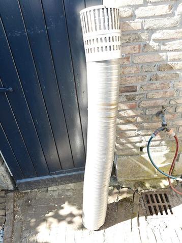 Flexibele RVS rookgasafvoer met vonkenvanger beschikbaar voor biedingen