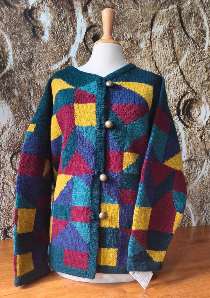 💖Prachtig 💯% Handmade wollen vest XXL, Kleding | Dames, Truien en Vesten, Ophalen of Verzenden