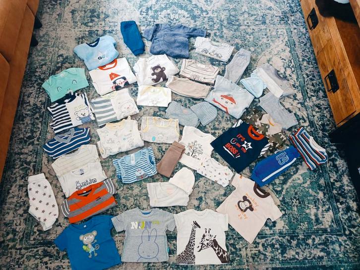 Groot pakket/lot baby jongens maat 50/56 (39 stuks), Kinderen en Baby's, Babykleding | Maat 50, Jongetje, Pakje, Ophalen of Verzenden