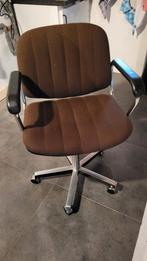 Traditionele, verstelbare bureaustoel, Huis en Inrichting, Ophalen, Gebruikt, Bruin, Bureaustoel