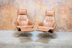 ZGANieuw cognackleurige Gealux Arc Evolution relaxfauteuil, 100 tot 125 cm, Design, Ophalen of Verzenden, Zo goed als nieuw
