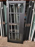 93x231,5 binnendeur stomp staallook zwart met rookglas SK62, Doe-het-zelf en Verbouw, Nieuw, 215 cm of meer, Glas, Schuifdeur