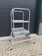 Zarges platformtrap 41951 roosterstaal, Doe-het-zelf en Verbouw, Ladders en Trappen, Ophalen, Trap, Minder dan 2 meter