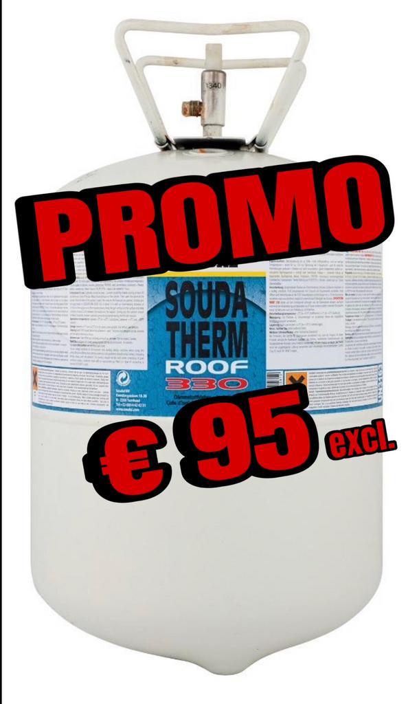Soudatherm ROOF 330 isolatie hechtlijm drukvat € 95 excl., Doe-het-zelf en Verbouw, Dakpannen en Dakbedekking, Nieuw, Overige typen