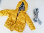 Gele winterjas Zara unisex mt 92 incl sjaal, Jongen of Meisje, Gebruikt, Ophalen of Verzenden, Zara