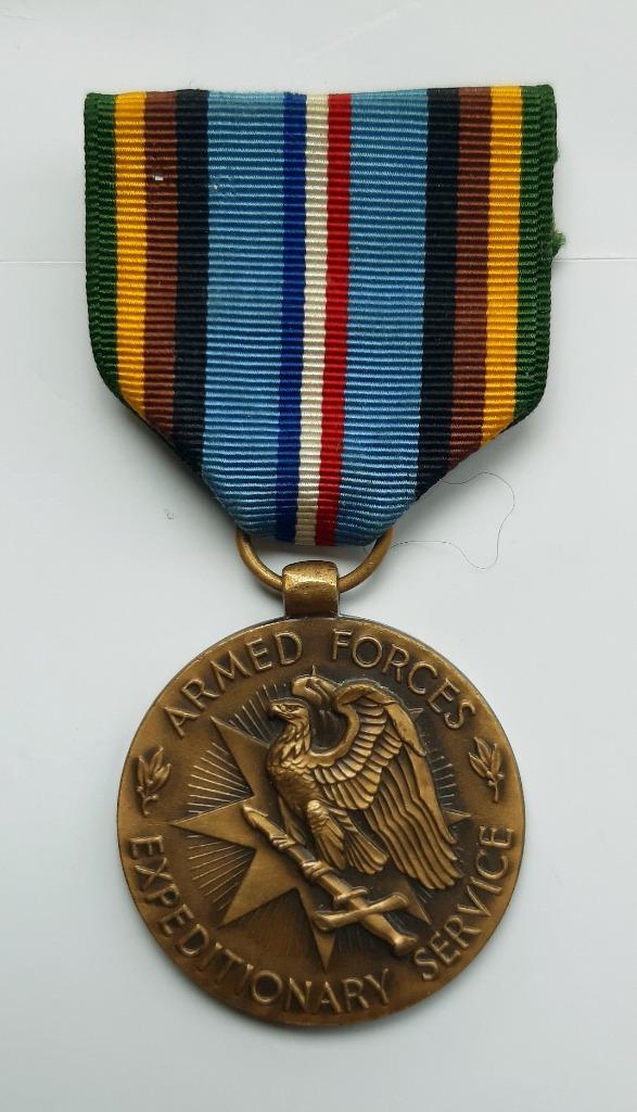 Medaille US Armed Forces Expeditionary Medal, Verzamelen, Militaria | Algemeen, Landmacht, Lintje, Medaille of Wings, Amerika