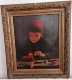 Jules De Bleye (1846–1901) Jongen bij kaarslicht, Antiek en Kunst, Kunst | Schilderijen | Klassiek, Ophalen