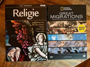 DVD's 2x boxset Religie & Great Migrations super interessant beschikbaar voor biedingen