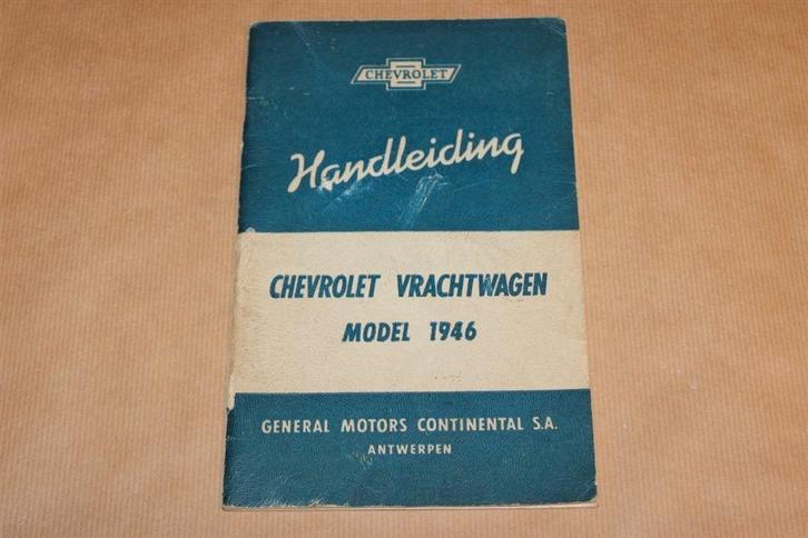 Handleiding Chevrolet Vrachtwagen - Model 1946, Auto diversen, Handleidingen en Instructieboekjes, Ophalen of Verzenden