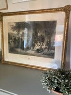 Antieke franse lijst met prachtige gravure/prent, Ophalen