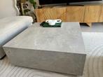 Marmerlook Salontafel - Westwing, Ophalen, 50 tot 100 cm, Vierkant, 50 tot 100 cm