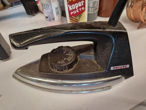Retro Philips Strijkijzer, Witgoed en Apparatuur, Strijkijzers en Strijkplanken, Gebruikt, Strijkijzer met snoer, Ophalen of Verzenden