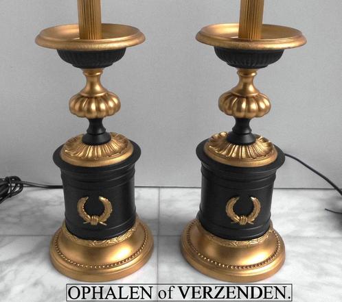 2 Stijlvolle Eichholtz Tafellampen Empire style, Antiek en Kunst, Antiek | Lampen, Ophalen