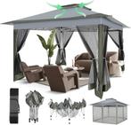 Tuinprieel - Oxford-stof - 3x3m - Donkergrijs, Tuin en Terras, Overkappingen, Quore B.V., Verzenden, Nick.karselius@quorebv.com