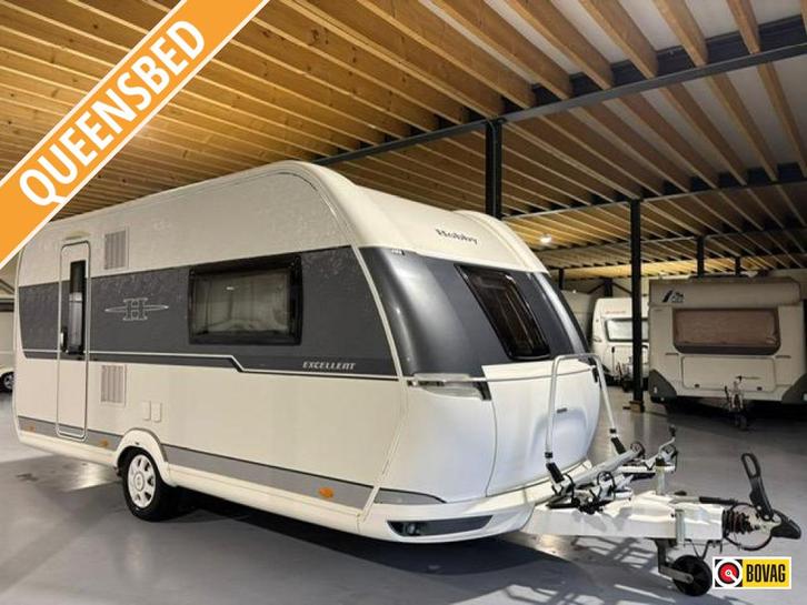 Hobby Excellent 460 SFF bj.2018, queensbed, mover, voortent, Caravans en Kamperen, Caravans, Bedrijf, tot en met 3, 1000 - 1250 kg