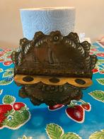 Koperen theelichtjes, pijpenrek en borstelbak Klaas Dijkstra, Ophalen of Verzenden