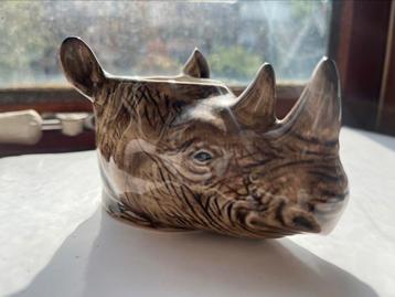 Leuk neushoorn eierdopje /plantenpotje van Quail beschikbaar voor biedingen