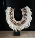 Decoratie Schelpenketting op houder uit Indonesië, Ophalen of Verzenden, Zo goed als nieuw