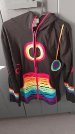 Nieuw vest Pasal Himal (diep) zwart regenboogkleuren S en M, Kleding | Dames, Truien en Vesten, Ophalen of Verzenden, Nieuw, Maat 38/40 (M)