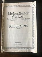 Bladmuziek van Johan Brahms Liebesliederwalzer, Zang, Gebruikt, Klassiek, Ophalen of Verzenden