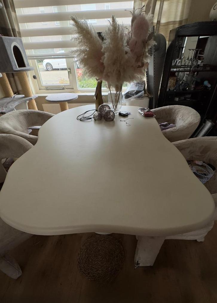 Betonlook eettafel te koop 100x170 cm, Huis en Inrichting, Tafels | Eettafels, Zo goed als nieuw, 50 tot 100 cm, 150 tot 200 cm