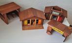 Oud houten COWBOY DORP saloon, sheriff, blacksmith, stal, Ophalen of Verzenden