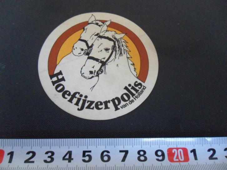 sticker Hoefijzerpolis van de Holland, Verzamelen, Stickers, Zo goed als nieuw, Bedrijf of Vereniging, Ophalen