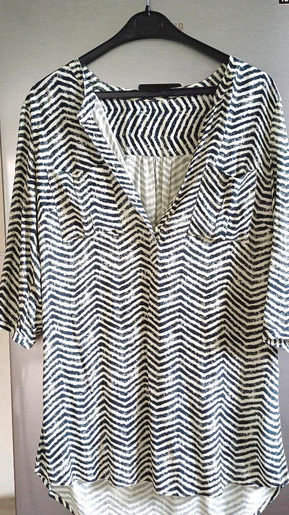 NIEUW  Soyaconcept gestreepte tuniekblouse in maat 38, Kleding | Dames, Blouses en Tunieken, Nieuw, Maat 38/40 (M), Zwart, Ophalen of Verzenden