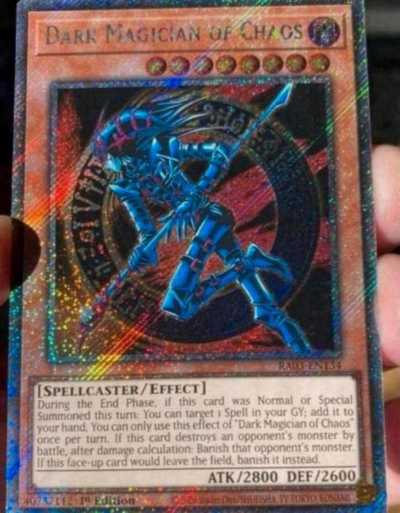 Yu-Gi-Oh! Dark Magician of Chaos RA03 1st Edition M/NM !, Hobby en Vrije tijd, Verzamelkaartspellen | Yu-gi-Oh!, Ophalen of Verzenden