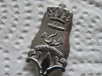 Verzilverd Militaria Lepeltje Embleem Koninklijke Marine, Overige materialen, Gebruikt, Verzenden, Verzilverd