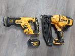 Dewalt Accu Reciprozaag + tacker 18v Li-ion, Doe-het-zelf en Verbouw, Gereedschap | Handgereedschap, Ophalen, Gebruikt