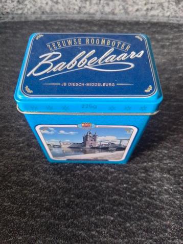 Blik ( leeg ) Babbelaars ca 225gr beschikbaar voor biedingen