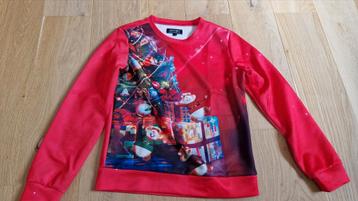 Leuke kersttrui met de Albert Heijn hamsters maat 146/152 beschikbaar voor biedingen