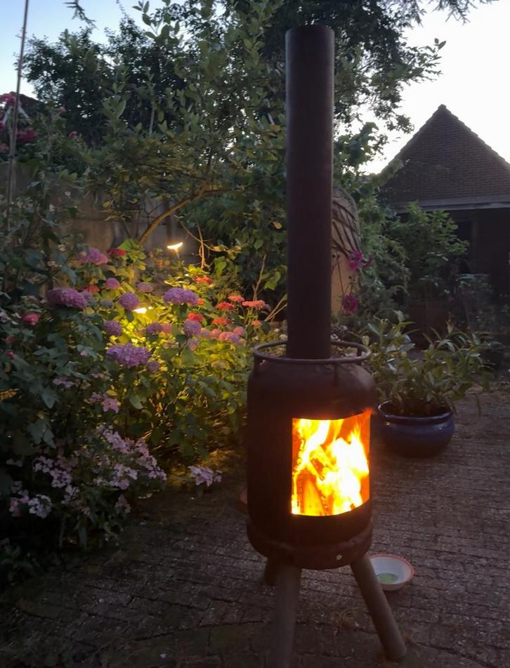 Robuuste Tuinhaard van Gasfles, Tuin en Terras, Tuinhaarden, Gebruikt, Ophalen