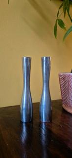 Vintage kandelaars, space age, brutalist look, Huis en Inrichting, Woonaccessoires | Kandelaars en Kaarsen, Ophalen of Verzenden