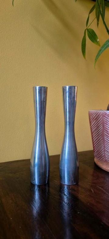 Vintage kandelaars, space age, brutalist look  beschikbaar voor biedingen