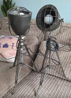 2 gave industriele brilliant tafellampen., Huis en Inrichting, Lampen | Vloerlampen, Ophalen of Verzenden, Nieuw, Metaal, Industrieel