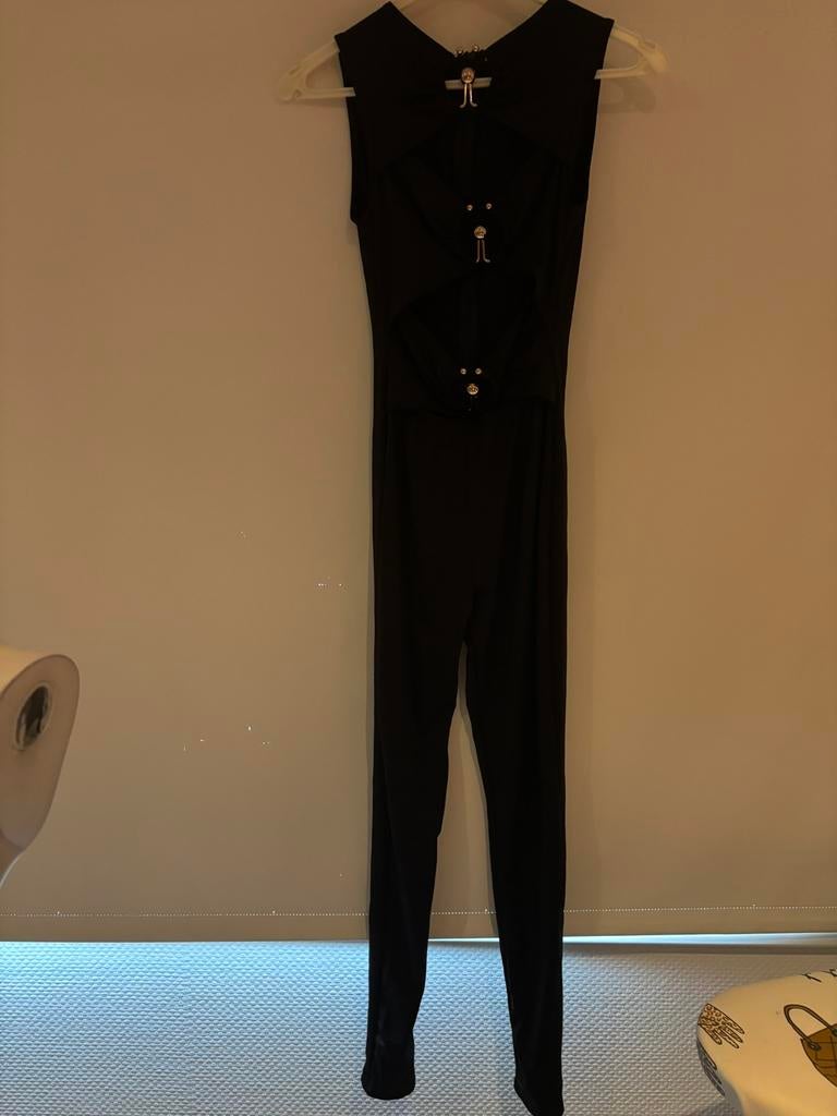 Fashion nova jumpsuit met open stukken maat s, Ophalen of Verzenden, Nieuw, Maat 36 (S), Zwart