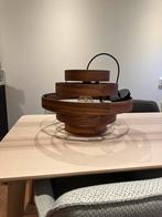 Unieke houten hanglamp inclusief Philips Hue lamp, Ophalen of Verzenden, Zo goed als nieuw, Hout, 50 tot 75 cm