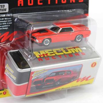 1970 Mercury Cougar Eliminator Johnny Lightning metalen doos beschikbaar voor biedingen