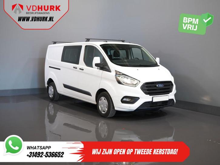 Ford Transit Custom 2.0 TDCI L2 Trend DC Dubbel Cabine BPM V, Auto's, Bestelauto's, Bedrijf, Te koop, ABS, Airbags, Airconditioning