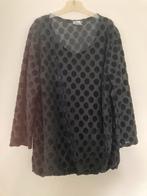 Fos Amsterdam shirt zwart stippen polkadot XL, Kleding | Dames, Gelegenheidskleding, Maat 38/40 (M), Overige typen, Zwart, Ophalen of Verzenden