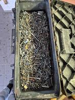 Partij RVS en verzinkte schroeven, bouten etc., Doe-het-zelf en Verbouw, IJzerwaren en Bevestigingsmiddelen, Ophalen, Gebruikt