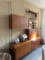 Vintage Omnia wand systeem kast, wandmeubel, Ophalen of Verzenden, 25 tot 50 cm, 200 cm of meer
