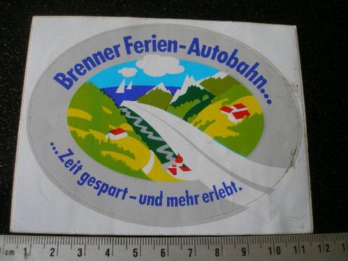 sticker Brenner Ferien-Autobahn zeit gespart mehr erlebt, Verzamelen, Stickers, Zo goed als nieuw, Auto of Motor, Verzenden